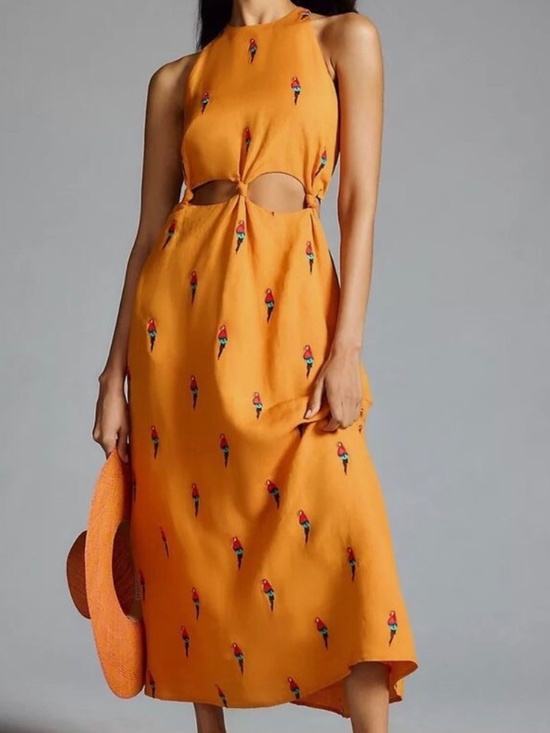 FARM Rio Dresses & Skirts - Farm Rio Parrot Halter Dress